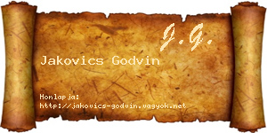 Jakovics Godvin névjegykártya